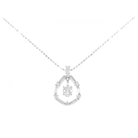 Au750 White Gold Diamond Necklace - Autre Marque