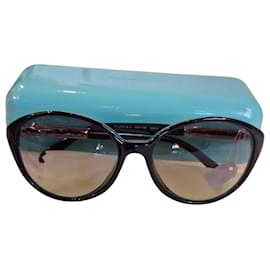 Tiffany & Co. Schmetterlings-Sonnenbrille mit Kristallen - Schwarz