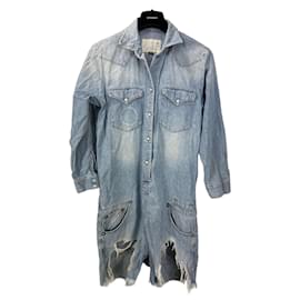 R13 Denim Short-Jumpsuit Distressed