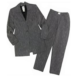 Céline Celine Conjunto de Blazer y Pantalones de Raya Diplomática