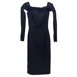 Preen by Thornton Bregazzi schulterfreies Midi-Kleid - Schwarz