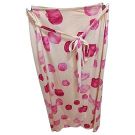 Valentino Garavani Falda Maxi Cruzada Estampado Tulipanes