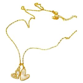Collana Swarovski Double Heart in Cristalli e Madreperla