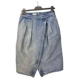 Dries Van Noten Falda Cruzada de Denim