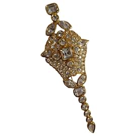 Broche Vintage Yves Saint Laurent Grappe de Raisin Strass