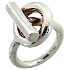 Ring Hermès Bague plaquée or Hermes Corozo Série Plaqué or ref