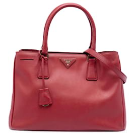 Borsa Prada Red Medium Saffiano Lux Galleria