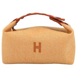 Hermès Orange Small Wool Bride a Brac Au Carre Wolletui