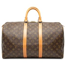 Louis Vuitton Braun Monogram Keepall 45