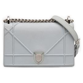 Dior Blue Small Grained Calfskin Diorama Flap