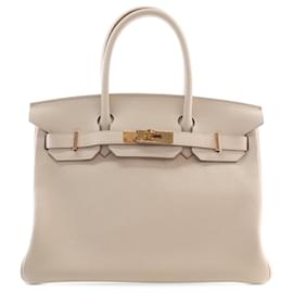 Hermès White Togo Birkin Retourne 30