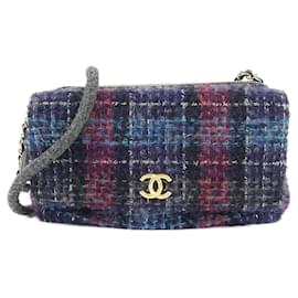 Borsa a tracolla in tweed multicolore Chanel 57525
