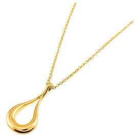 Tiffany & Co. Teardrop Necklace in 18K Yellow Gold