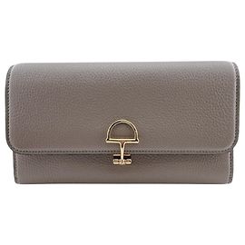 Gucci 828147 Horsebit Klappendolmetscher Langgeldbörse - Beige