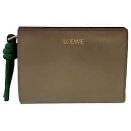 Cartera bi-fold compacta con cremallera Loewe Knot
