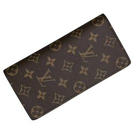 Cartera larga plegable Louis Vuitton Marrón Monogram