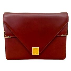 Borsa a tracolla in pelle bordeaux Cartier Must Line