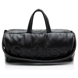 Borsa duffle Saint Laurent in agnello con logo