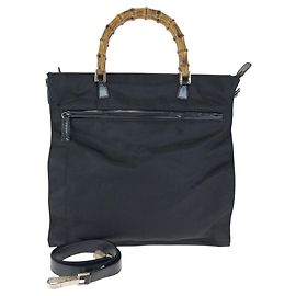 Gucci Nylon/Leder Tote Bag