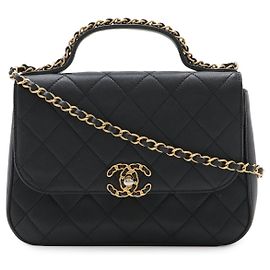 Borsa Chanel 19 in pelle trapuntata con manico superiore