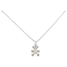 Autre Marque Collana in oro bianco Au750 e diamanti