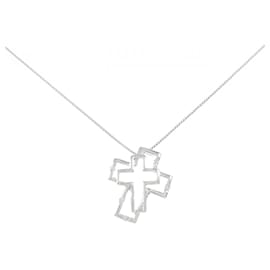 Autre Marque Collier Cross Diamond en Au750