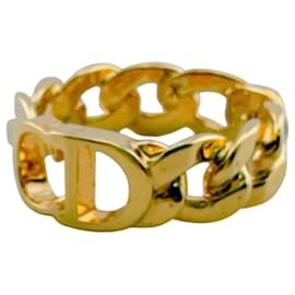Anello Christian Dior con logo CD