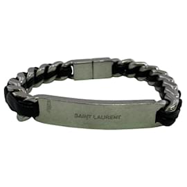 Bracciale rigido a maglie curve in argento SAINT LAURENT - Saint Laurent