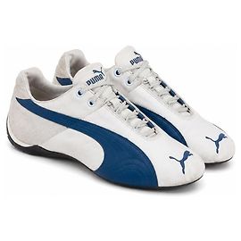Sneakers Puma Racing Low-Profile Bianco e Blu Navy