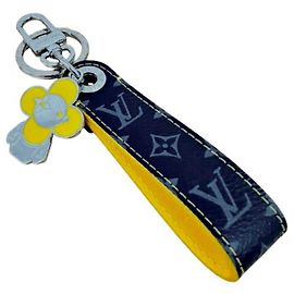Portachiavi Louis Vuitton Monogram Eclipse Dragonne Vivienne M01469 da uomo