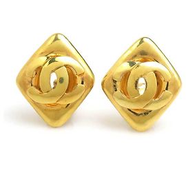 Orecchini a clip dorati Chanel