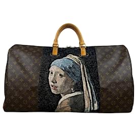 Louis Vuitton Keepall 60 Custom Vermeer Girl With a Pearl Earring