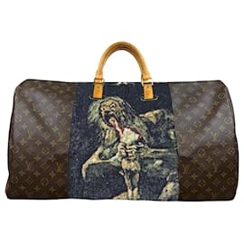 Louis Vuitton Keepall 60 Custom Goya Saturn Devouring His Son