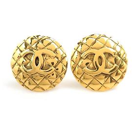 Orecchini a clip dorati Chanel