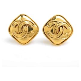 Orecchini a clip dorati Chanel