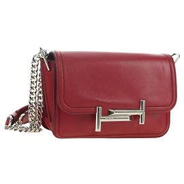 Autre Marque Borsa a tracolla TOD'S in pelle rosso argento 181649V