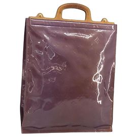 LOUIS VUITTON Borsa Tote Monogram Vernis Stanton Purple Viole M91079 Auth 171249