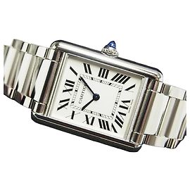 CARTIER Tank Must SolarBeat großes Modell WSTA0092 Damen