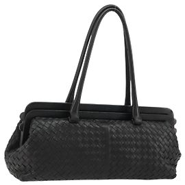 BOTTEGA VENETA INTRECCIATO Bolso de Hombro de Cuero Marrón 131670 Auth yk20370SAV