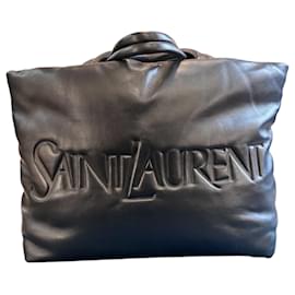 Borsa Tote in pelle nera Saint Laurent
