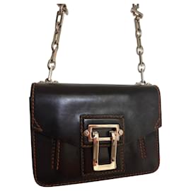 Proenza Schouler Borsa a tracolla con catena in pelle nera