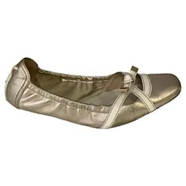 Ballerine TOD'S in pelle dorata