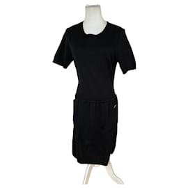 Robe en jersey vintage Saint Laurent noire M - Yves Saint Laurent