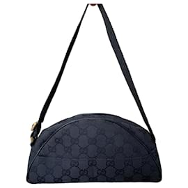 Borsa a tracolla Gucci GG Supreme in tela monogramma nero