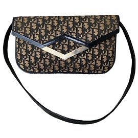 Borsa a tracolla Christian Dior Monogramme in tela jacquard