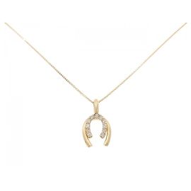 Autre Marque Collana Horseshoe in Diamanti Au750
