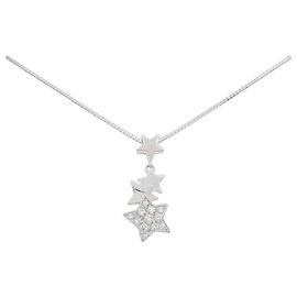 Autre Marque K18WG Diamant Halskette