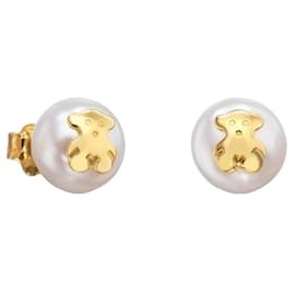 Orecchini TOUS Bear Pearl in oro 18k - Autre Marque