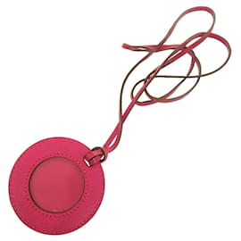 Hermes Chevre Mysore Rose Shocking Handbag Charm - Hermès