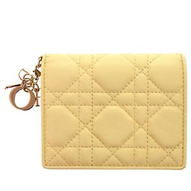 Portafoglio bi-fold Cannage Lady Christian Dior